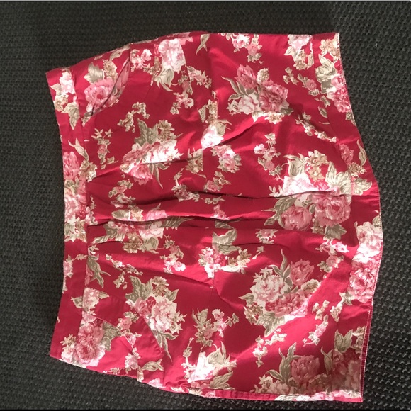 Royal Love Zipper Back Floral Skirt - Picture 2 of 7